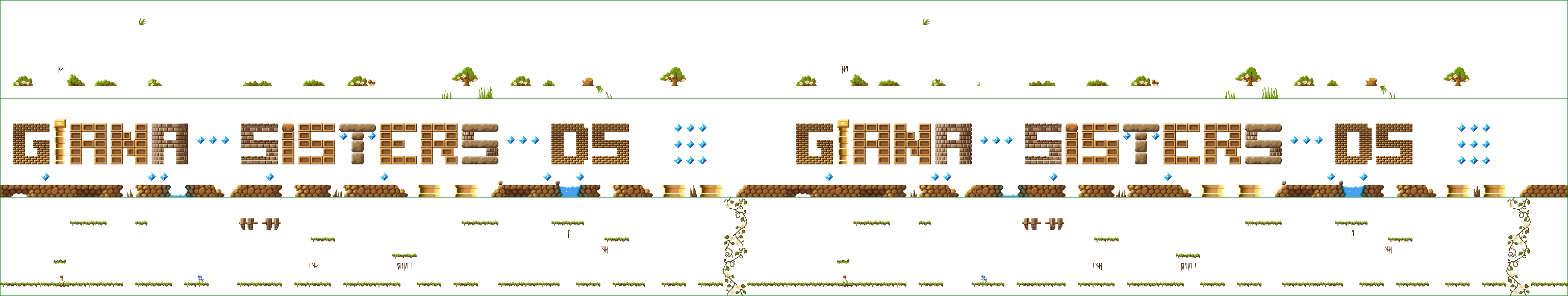 Title Screen (Day, with Blue Diamonds) / X-1