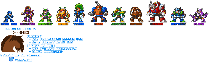 Stardroids (Mega Man 7-Style)