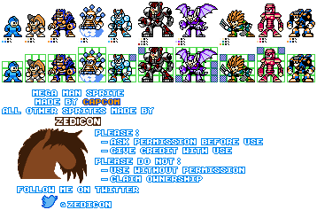 Mega Man Customs - Mega Man 7 Robot Masters (NES-Style)