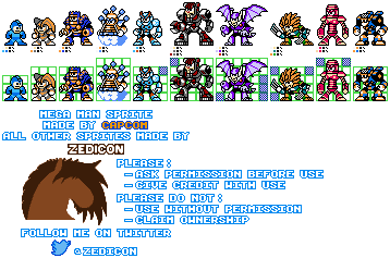 Mega Man 7 Robot Masters (NES-Style)