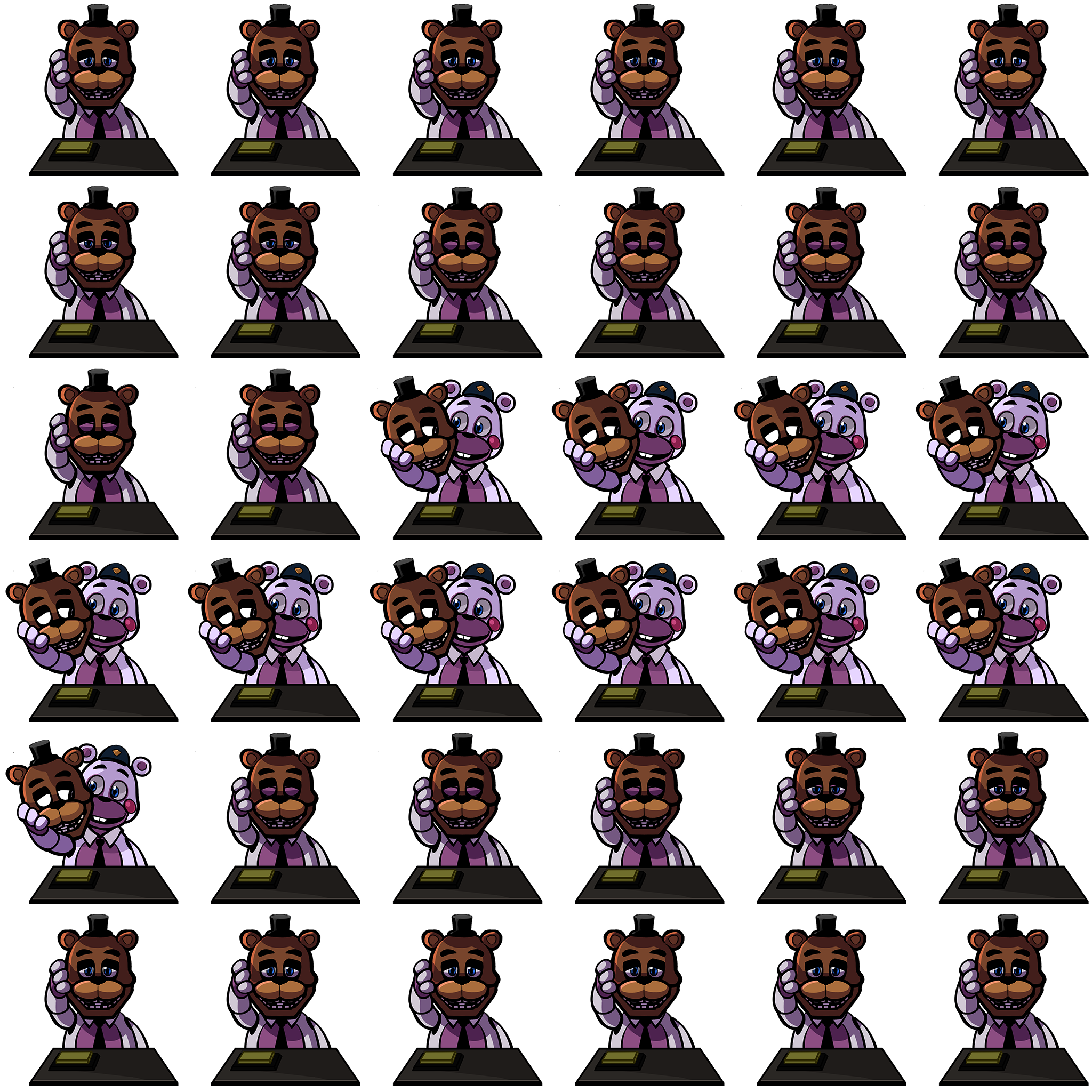 Menu Sprites (FNAF2)