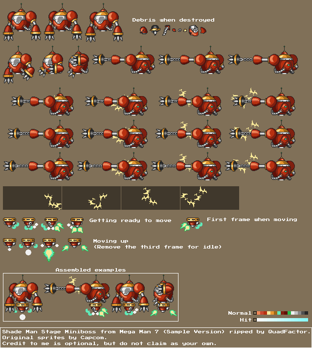 Mega Man 7 (Prototype) - Shade Man Stage Miniboss