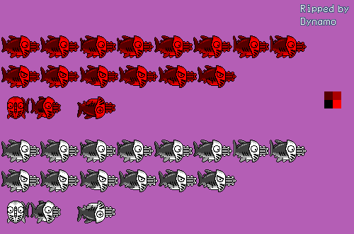 Virtual Boy Wario Land - Chain-Saw Fish