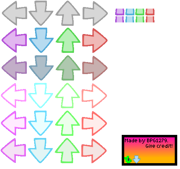 Friday Night Funkin' Customs - Arrows (Bad Piggies-Style)