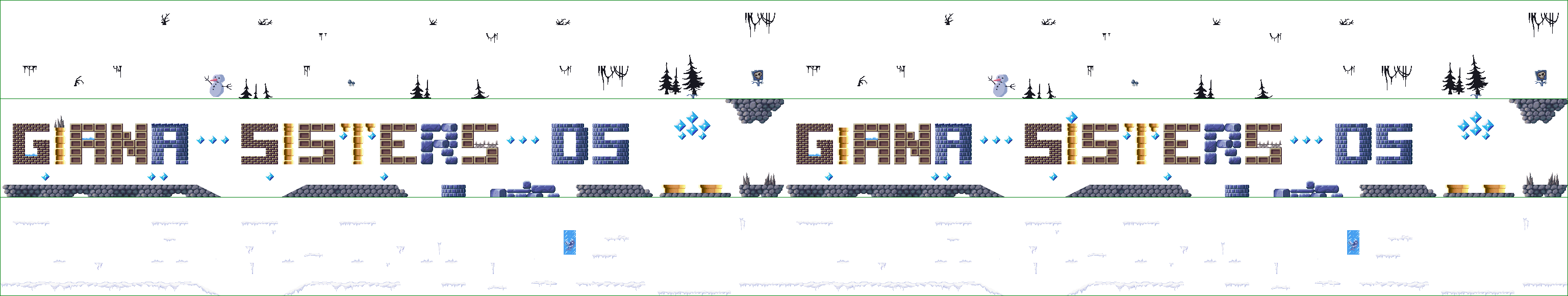 Title Screen (Night, with Blue Diamonds)