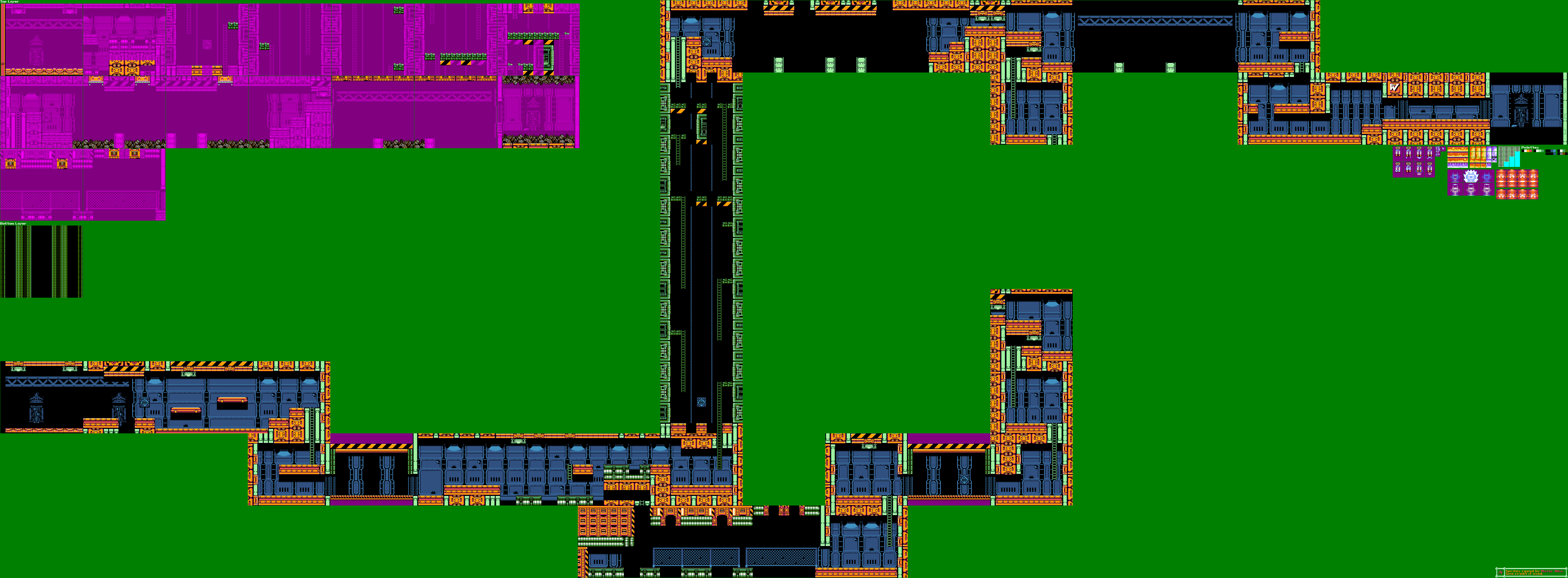 Rockman 7 FC / Mega Man 7 FC - Junk Man Stage