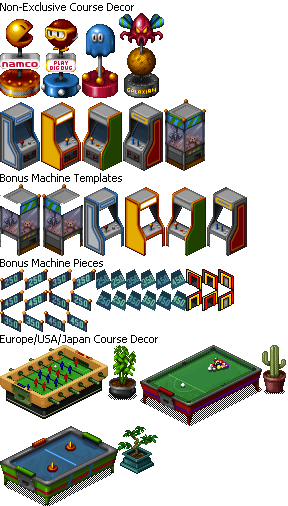 Namco Arcade Golf - Course Decor