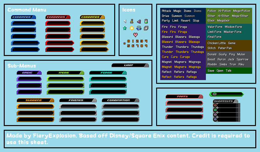 KHII Command Menu