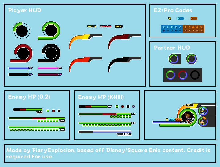 Kingdom Hearts Customs - KHIII Final HUD