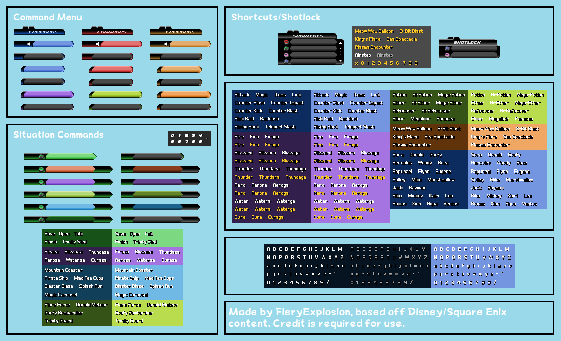 Kingdom Hearts Customs - KHIII First Command Menu