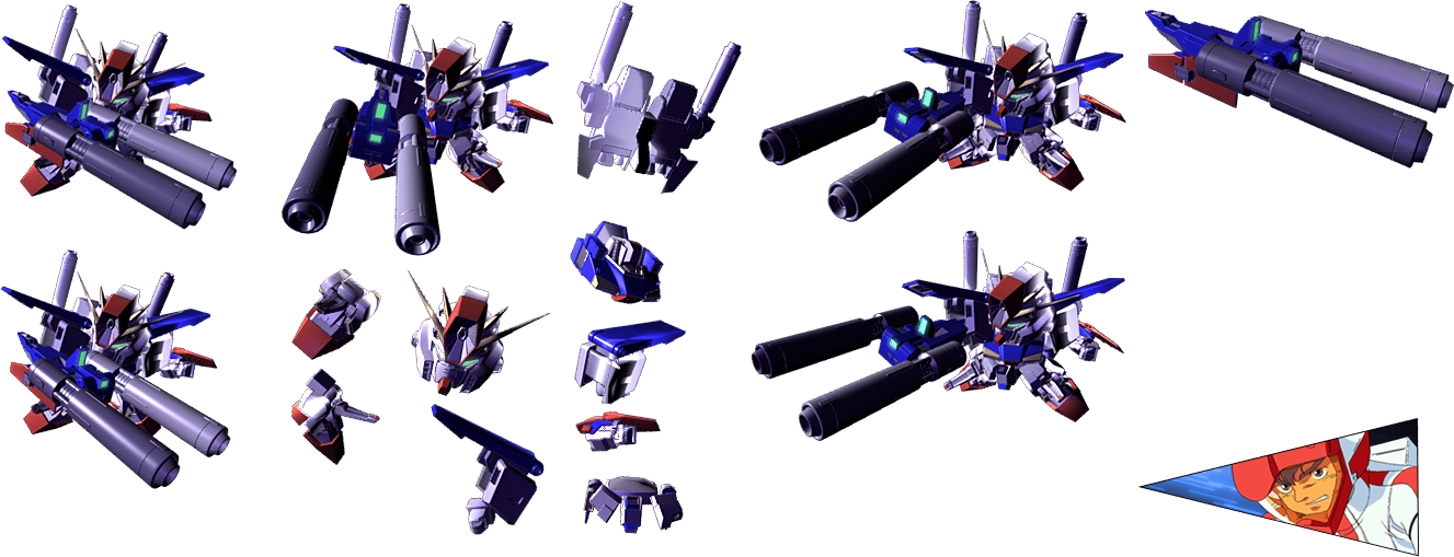 SD Gundam G Generation Spirits - ZZ Gundam (Unused)
