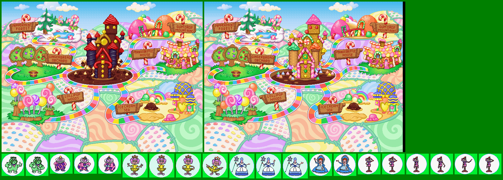 Candy Land Adventure - World Map