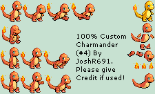 Pokémon Generation 1 Customs - #004 Charmander