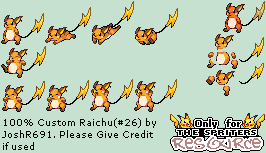 Pokémon Generation 1 Customs - #026 Raichu