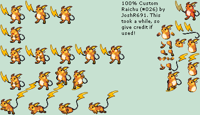 Pokémon Generation 1 Customs - #026 Raichu