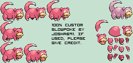 Pokémon Generation 1 Customs - #079 Slowpoke