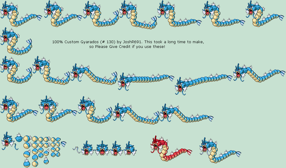 Pokémon Generation 1 Customs - #130 Gyarados