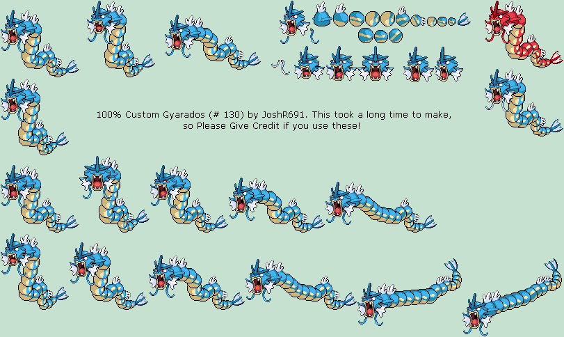 Pokémon Generation 1 Customs - #130 Gyarados