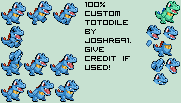 Pokémon Generation 2 Customs - #158 Totodile