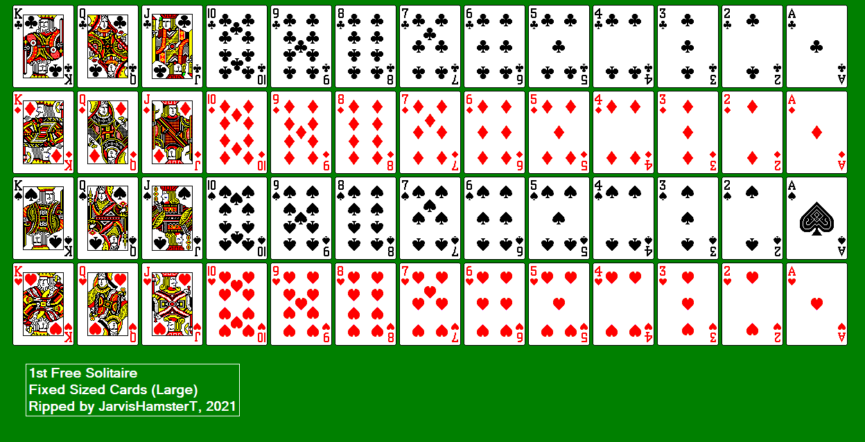 1st Free Solitaire - Fixed Size Cards