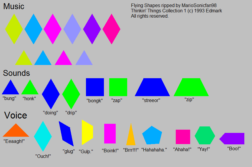 Thinkin' Things Collection 1 - Flying Shapes