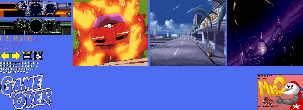 Road Avenger / Road Blaster FX - HUD and Special Screens