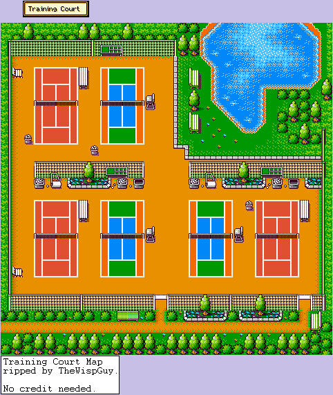 Mario Tennis - Training Court