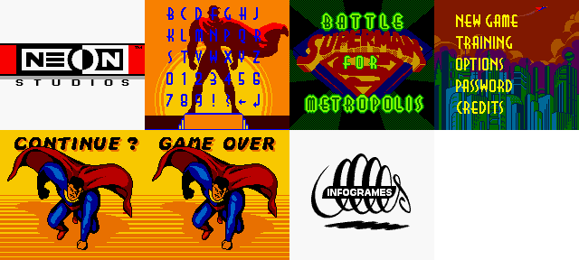 Superman: Battle for Metropolis (Prototype) - Title Screen & Menus