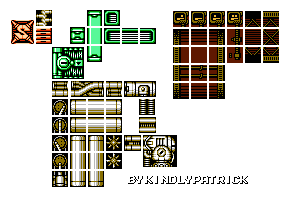 Mega Man Customs - Mars Tileset (MMV GB, GBC-Style)