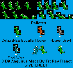 Godzilla Customs - Anguirus (8-Bit-Style)