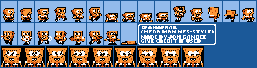 Nickelodeon Customs - SpongeBob (Mega Man NES-Style)