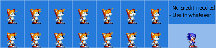 Sonic the Hedgehog Customs - Tails Look Up (Genesis, Mania-Style)