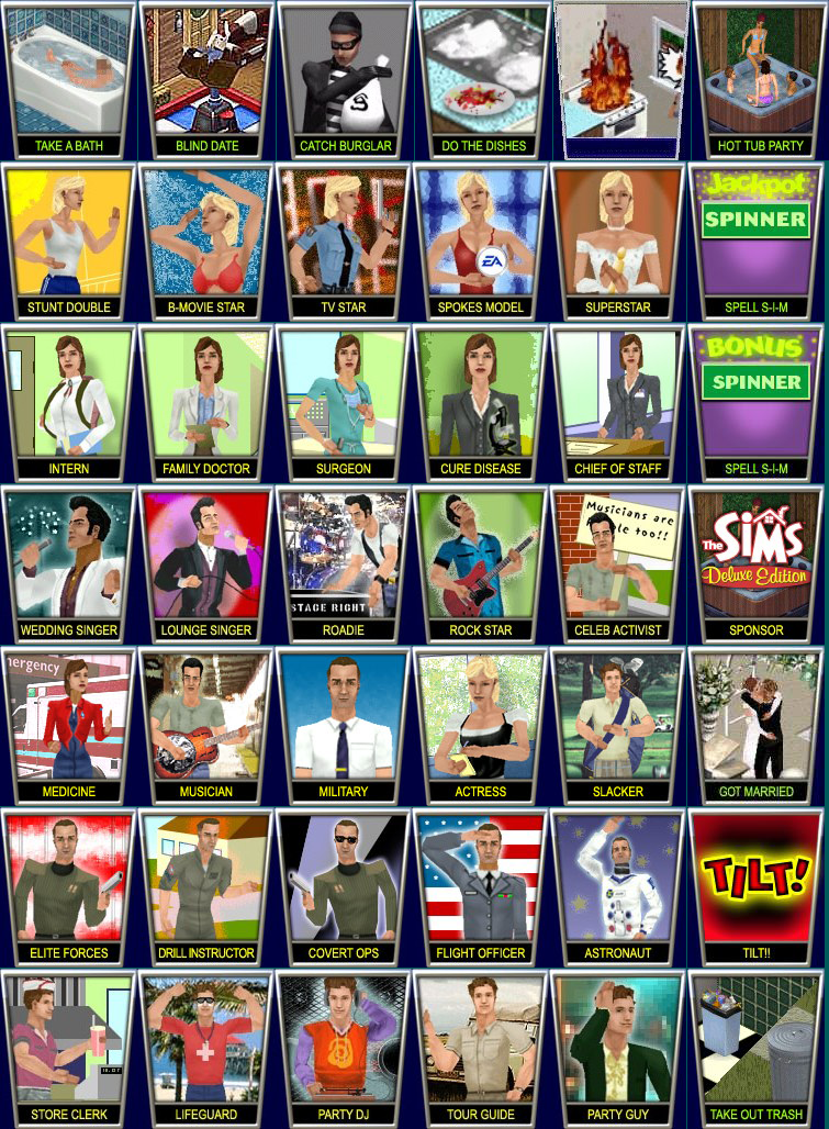 The Sims Pinball - Level Rank Icons