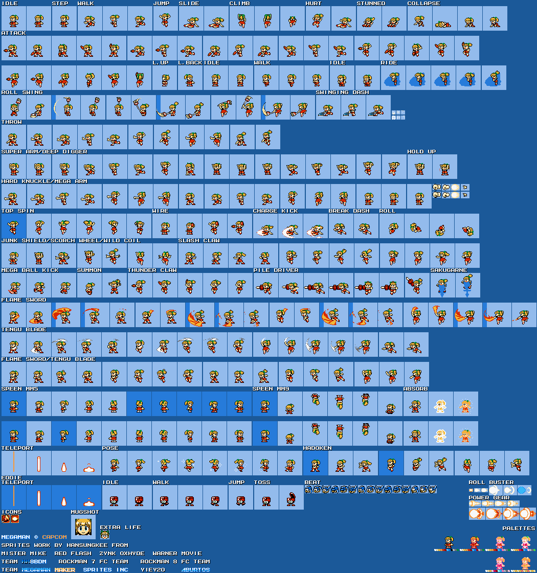 Roll (MM11, Expanded) (Inti Creates 8-bit-Style)