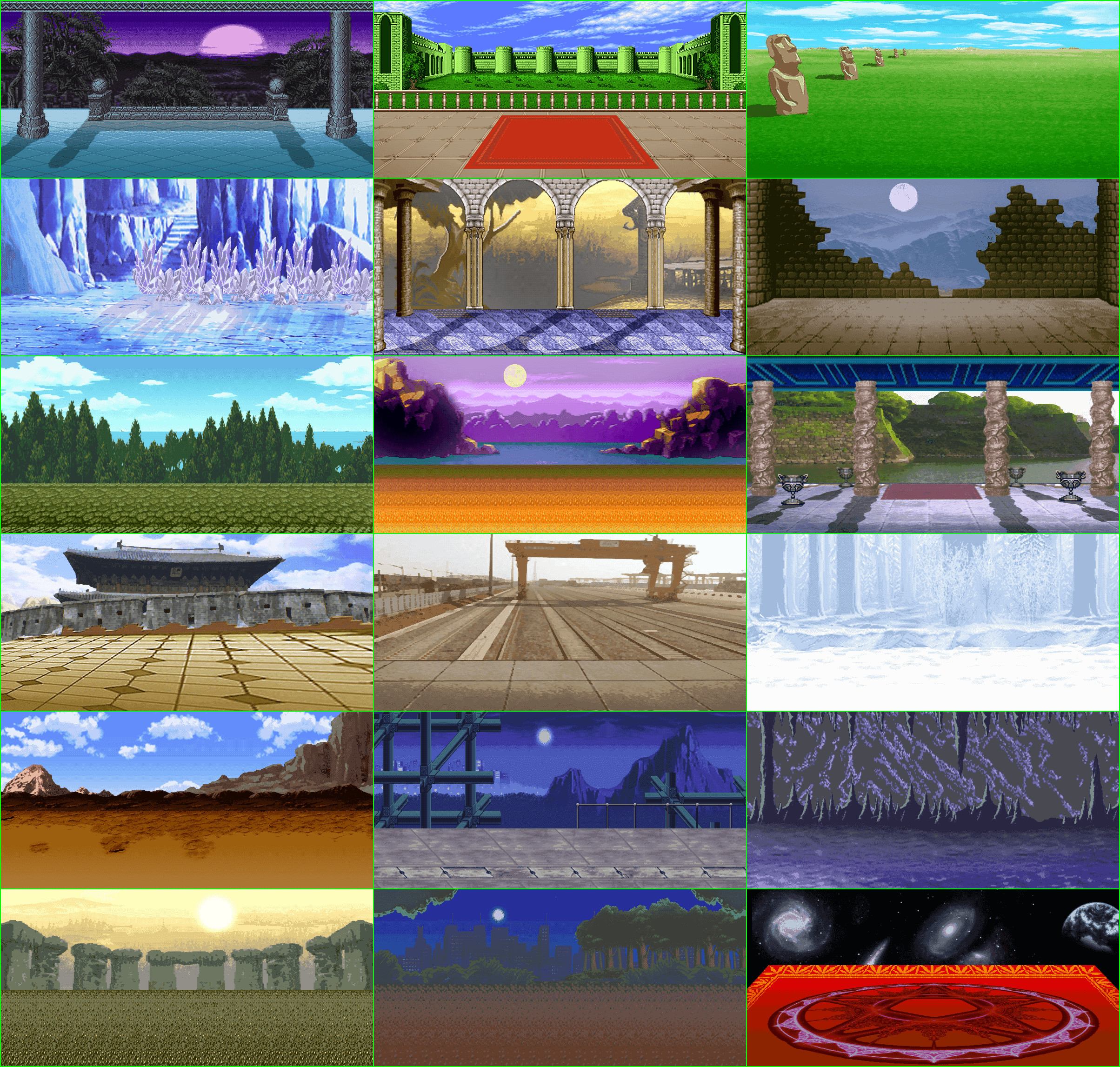 Mighty Fighter 2 - Vs. Mode Stages (Pre-0.7.6)