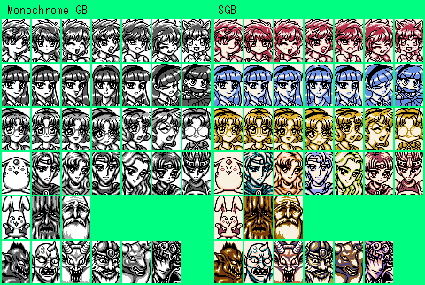 Magic Knight Rayearth (GB) (JPN) - Portraits