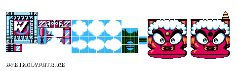 Mega Man Customs - Air Man Tileset (MM9-Style)