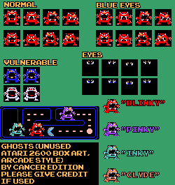 Ghosts (Unused Atari 2600 Box Art, Arcade Style)
