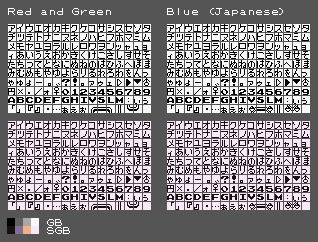 Pokémon Green (JPN) - Font