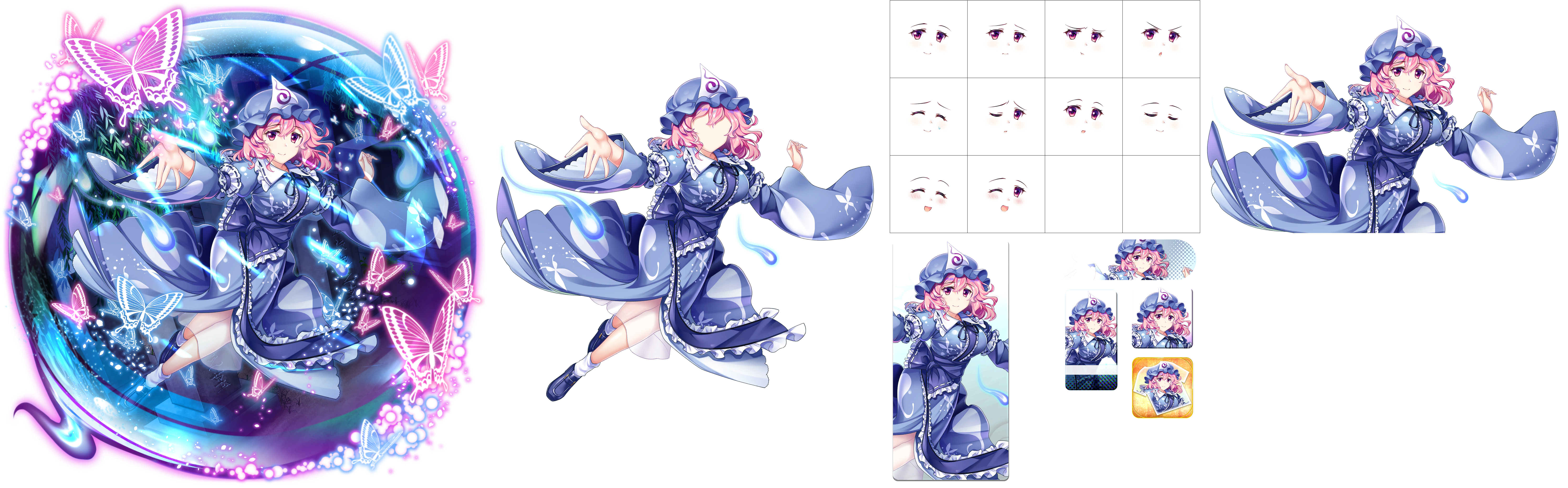 Yuyuko Saigyouji (Stationary Ghost)