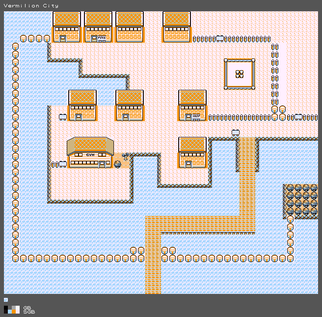 Pokémon Green (JPN) - Vermilion City