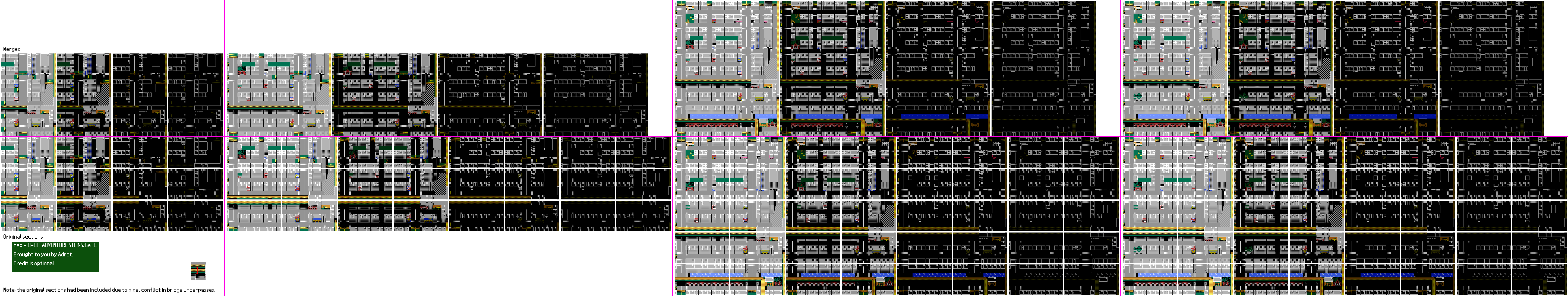 8-BIT ADVENTURE STEINS;GATE - Maps