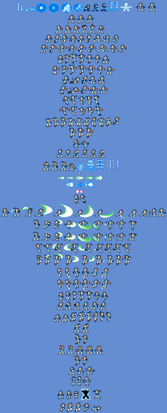 Mega Man X Customs - X (First Armor, Xtreme-Style)