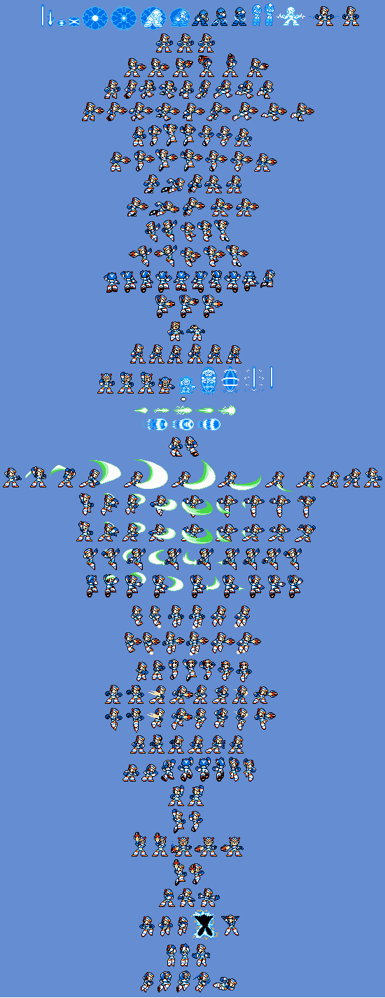 Mega Man X Customs - X (Third Armor, Xtreme-Style)