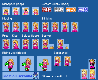 Mario Customs - Peach (Super Mario World-Style)