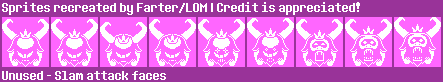 Undertale Customs - Asgore's Slam Faces (Recreation)