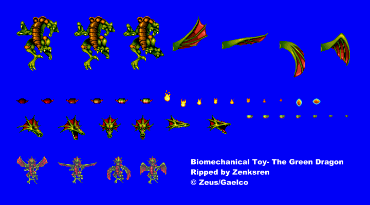 Biomechanical Toy - The Green Dragon