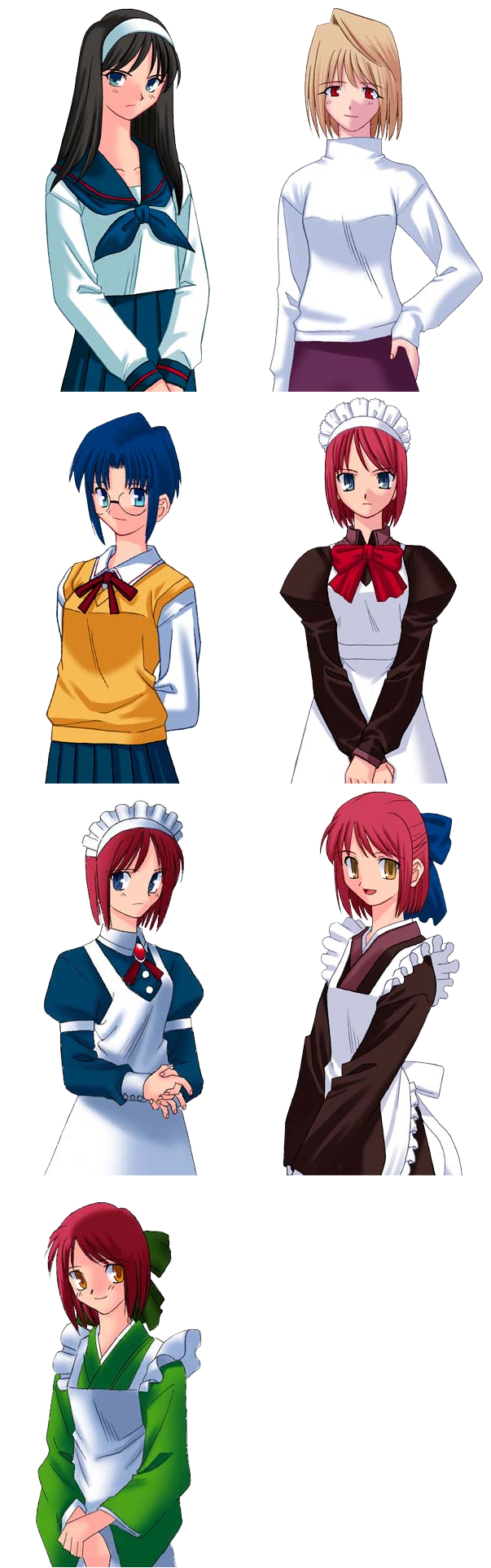 Tsukihime (JPN) - Demo Characters