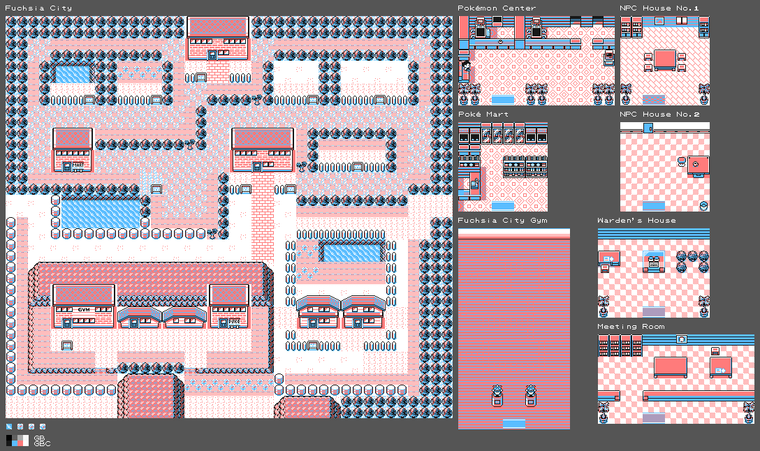 Pokémon Yellow - Fuchsia City