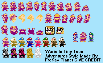 Wario (Tiny Toon Adventures Style)